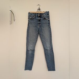 MOTHER 25 High Waisted Looker Ankle Frey